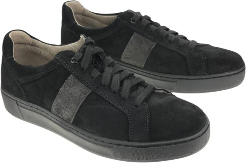 Gabor Gecertificeerde Suede Herensneakers Zwart Black Heren