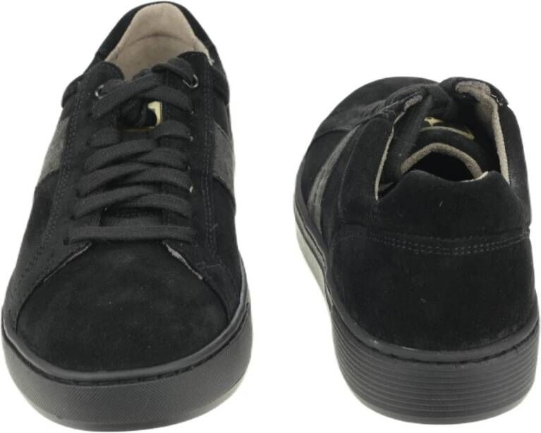 Gabor Gecertificeerde Suede Herensneakers Zwart Black Heren