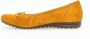 Gabor Gele Velours Klassieke Ballerina Flats Yellow Dames - Thumbnail 2