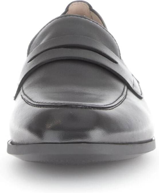 Gabor Grijze leren loafers Gray Dames