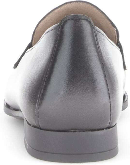 Gabor Grijze leren loafers Gray Dames