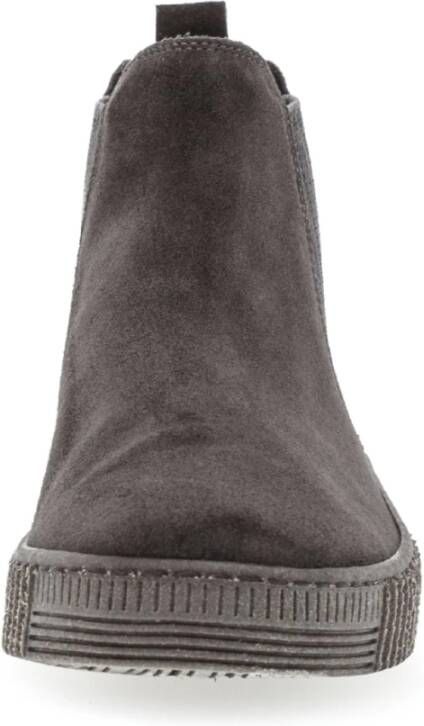 Gabor Grijze Velvet Chelsea Boot Gray Dames