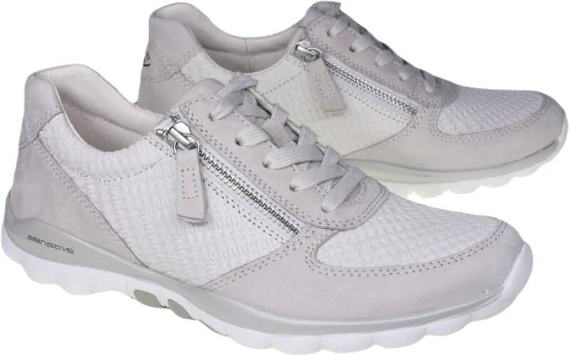 Gabor Grijze Walking Sneaker met Rollingsoft Technologie Gray Dames