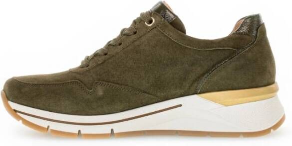 Gabor Groene Suède Sneakers Green Dames