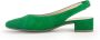 Gabor Groene Velours Slingback Schoenen Green Dames - Thumbnail 2