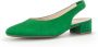 Gabor Groene Velours Slingback Schoenen Green Dames - Thumbnail 3