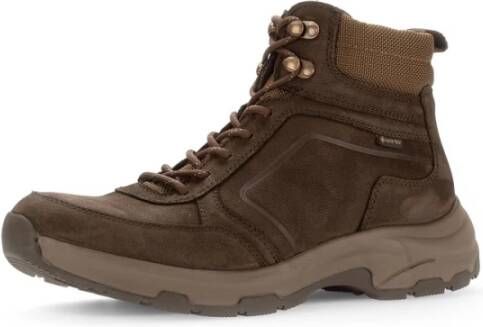 Gabor Heren Nubuck Leren Laarzen Brown Heren