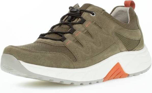 Gabor Heren Wandelsneaker met Rollingsoft Technologie Groen Heren