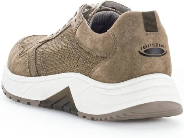 Gabor Heren wandelsneakers met Rollingsoft-technologie Bruin Heren