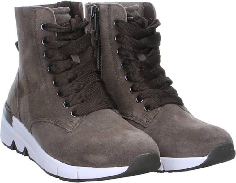 Gabor Khaki Casual Schoenen Brown Dames