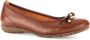 Gabor Klassieke Leren Ballerina Schoenen Brown Dames - Thumbnail 3