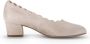 Gabor Beige-gouden metallic leren pumps Beige Dames - Thumbnail 2