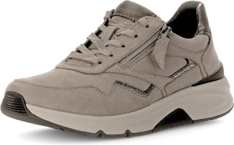 Gabor Kleurrijke Rollende Wandelsneaker Beige Dames