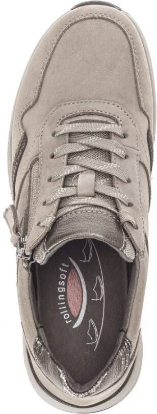 Gabor Kleurrijke Rollende Wandelsneaker Beige Dames