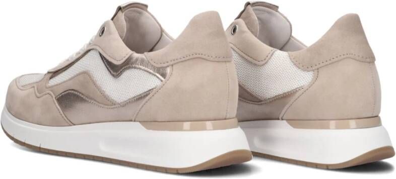 Gabor Lage Sneakers in Beige Suède Beige Dames