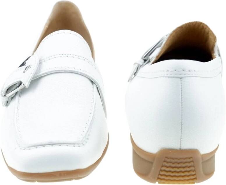 Gabor Leren Instaploafer Schoenen White Dames