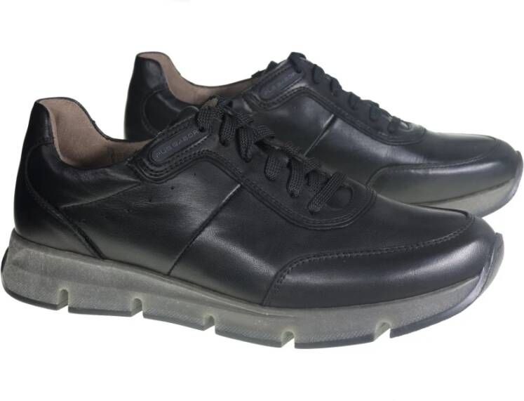 Gabor Leren Sneaker Heren Wandelschoen Black Heren