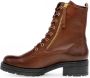 Gabor Leren veterschoenen Brown Dames - Thumbnail 2