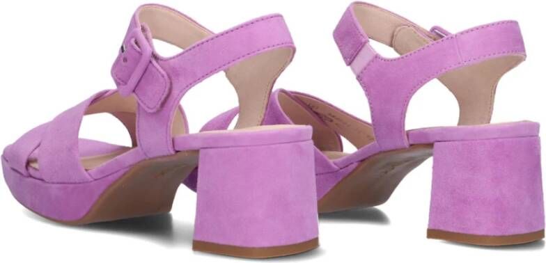 Gabor Lila Suède Kruisband Sandalen Purple Dames