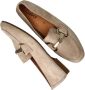 Gabor Elegante Suède Loafer met Gouden Gesp Beige Dames - Thumbnail 15