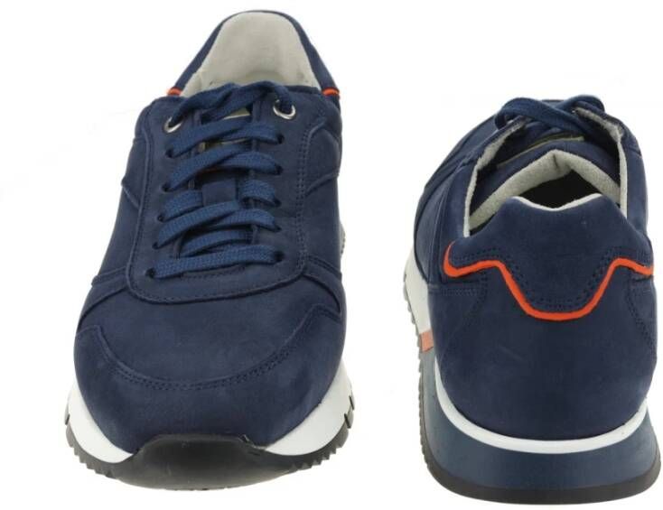 Gabor Luxe Nubuck Leren Sneaker met EVA-zool Blue Heren