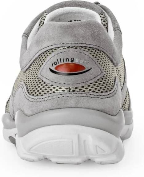 Gabor Metallic grijze textielmanden Gray Dames