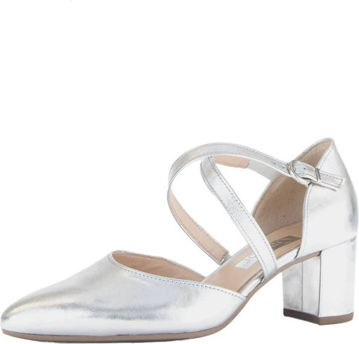 Gabor Metallic Shine Pumps Gray Dames