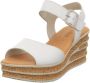 Gabor Witte Leren Sleehak Sandalen White Dames - Thumbnail 3