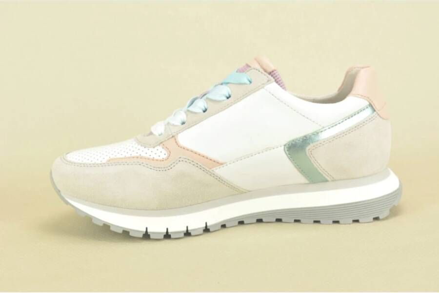 Gabor Stijlvolle Multi Runner Sneakers voor Vrouwen White Dames