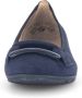 Gabor Navy Leren Ballerina Schoenen Blue Dames - Thumbnail 4