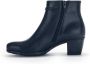 Gabor Navy Leren Enkellaarzen Blue Dames - Thumbnail 3