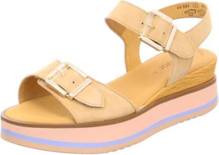 Gabor Neutrale Beige Sandalen Beige Dames