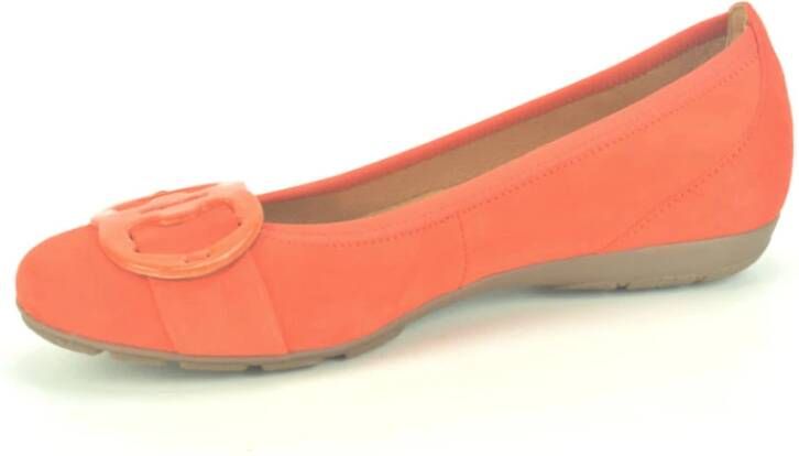 Gabor Oranje Daim Ballerina + Accessoires Orange Dames