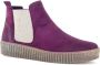 Gabor Paarse Velvet Chelsea Boot Purple Dames - Thumbnail 3