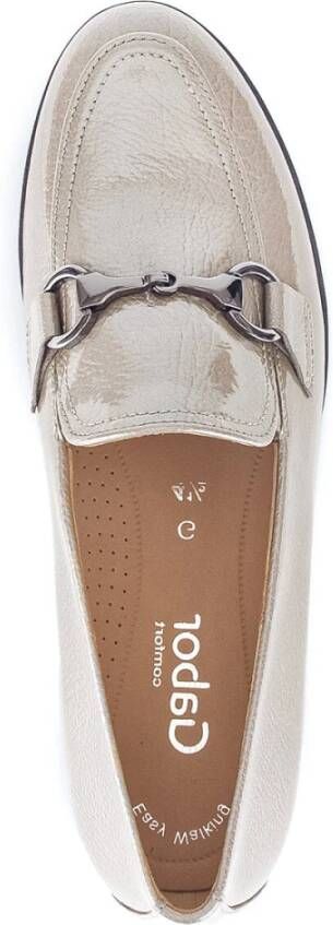 Gabor Rock Lack Loafers Beige Dames