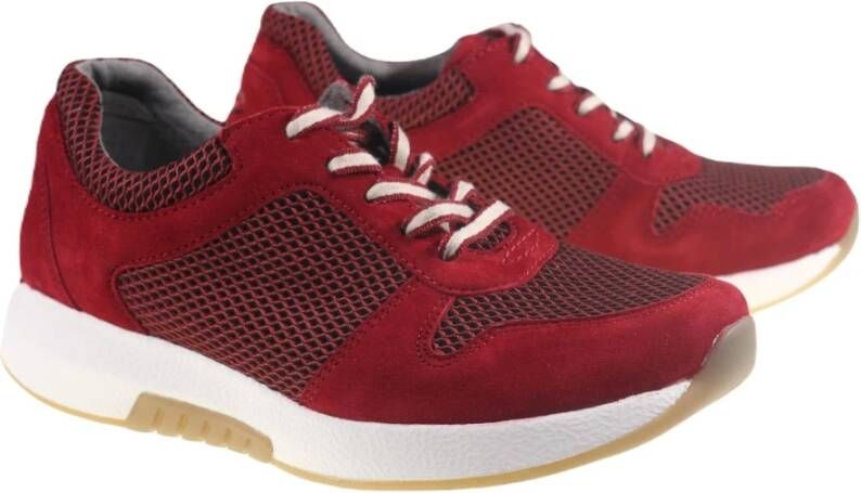 Gabor Rode Dames Walking Sneaker Red Dames