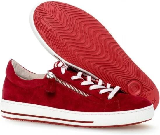 Gabor Rode Instap Sneakers Red Dames