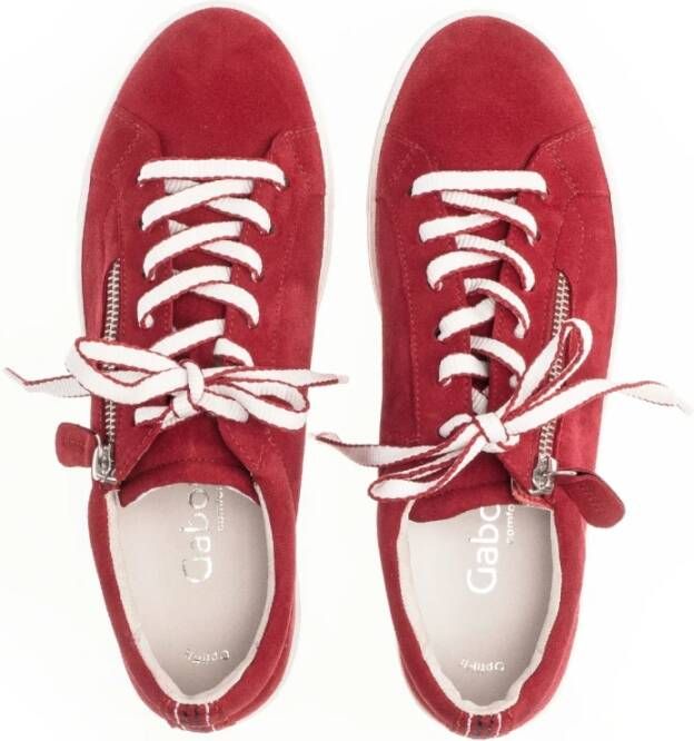 Gabor Rode Instap Sneakers Red Dames