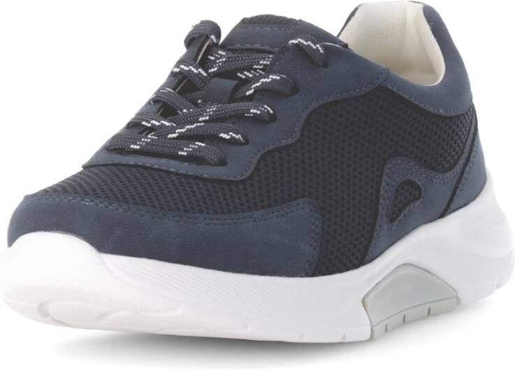 Gabor Rollende Sneaker Blauw Blue Dames