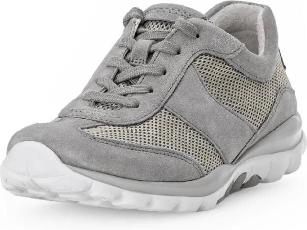 Gabor Rollende Sneaker Grijs Suède Leer Gray Dames