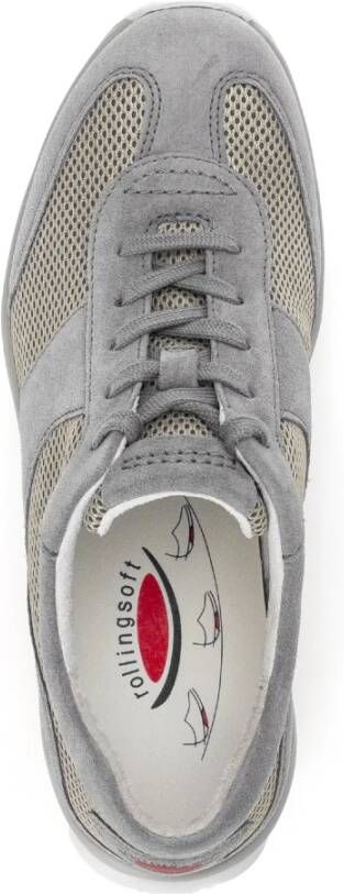 Gabor Rollende Sneaker Grijs Suède Leer Gray Dames