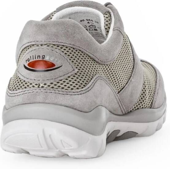 Gabor Rollende Sneaker Grijs Suède Leer Gray Dames