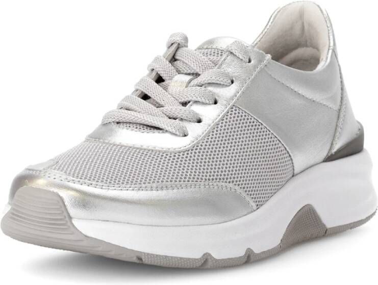 Gabor Rollende Sneaker Zilver Gray Dames