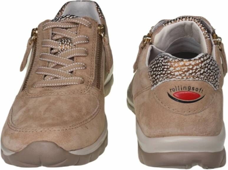 Gabor Rollende wandelsneaker Beige Dames