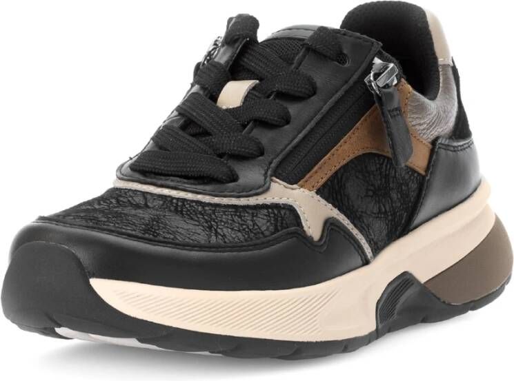 Gabor Rollende wandelsneaker Zwart Black Dames