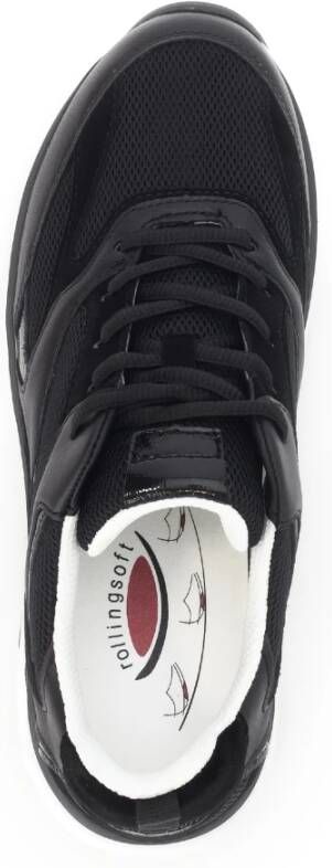 Gabor Rollende wandelsneaker Zwart Black Dames