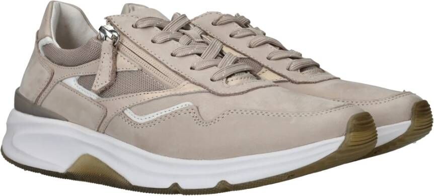 Gabor Rollingsoft Sneaker Beige Dames