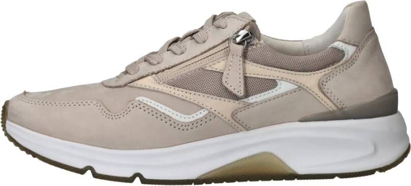 Gabor Rollingsoft Sneaker Beige Dames