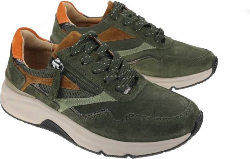 Gabor Rollingsoft Walking Sneaker Green Dames