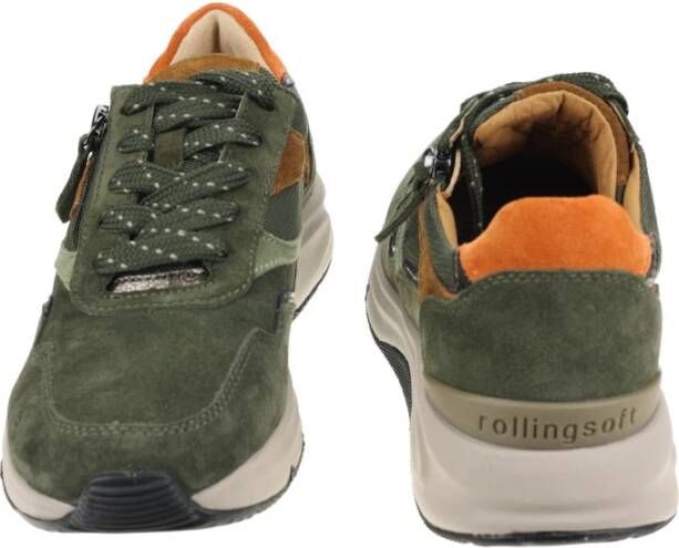 Gabor Rollingsoft Walking Sneaker Green Dames